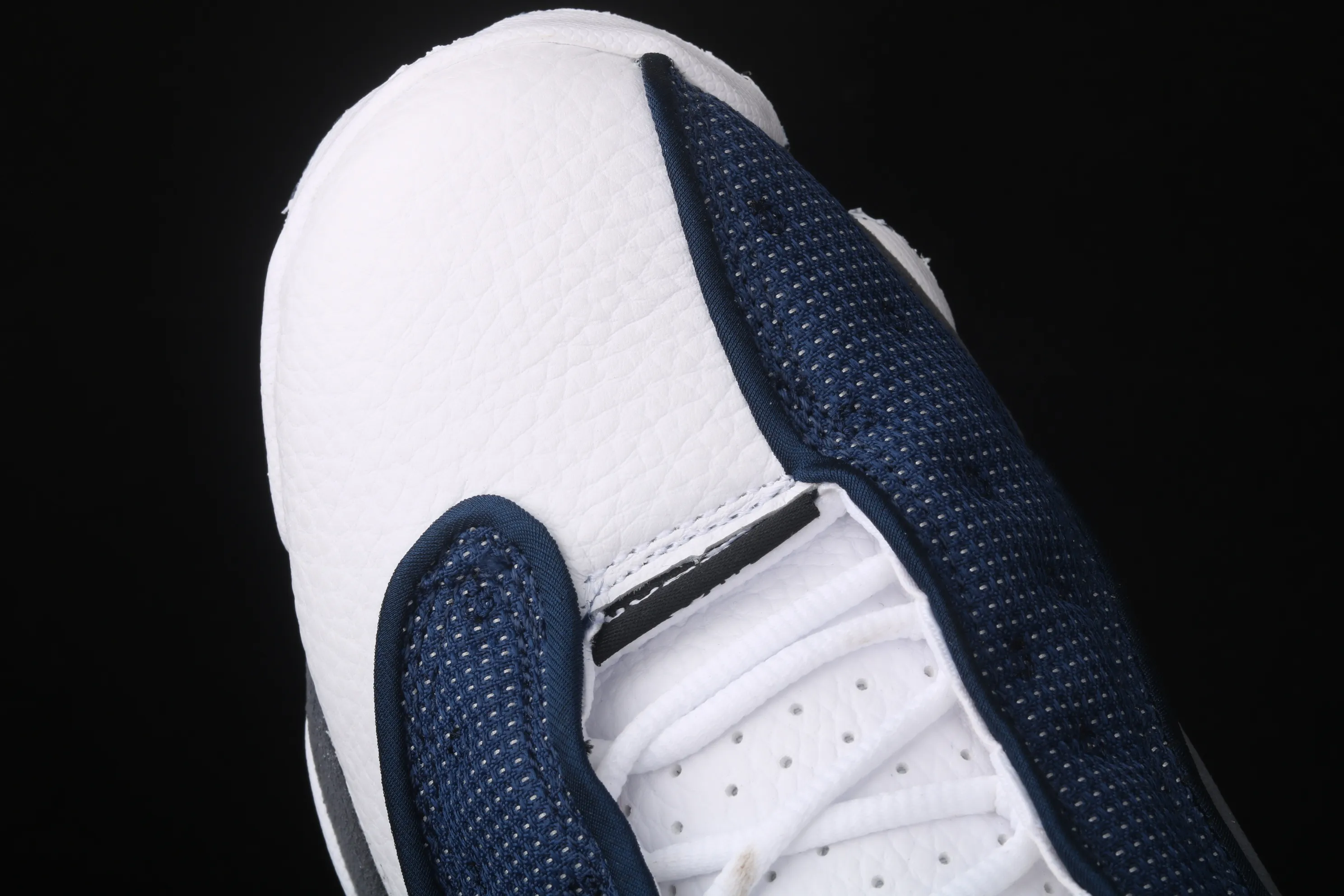 All categories Air Jordan Jordan series basketball shoes Air Jordan 13 Air Jordan 13 Flint GIGI AJ13 Joe 13 white blue navy blue 3M reflective version 415171-404